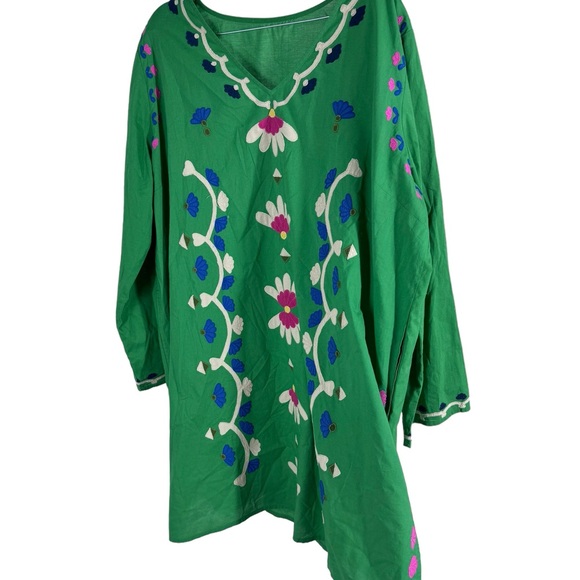 FRANCES VALENTINE Green Goldie Tunic or short dress Large XL - Picture 4 of 7